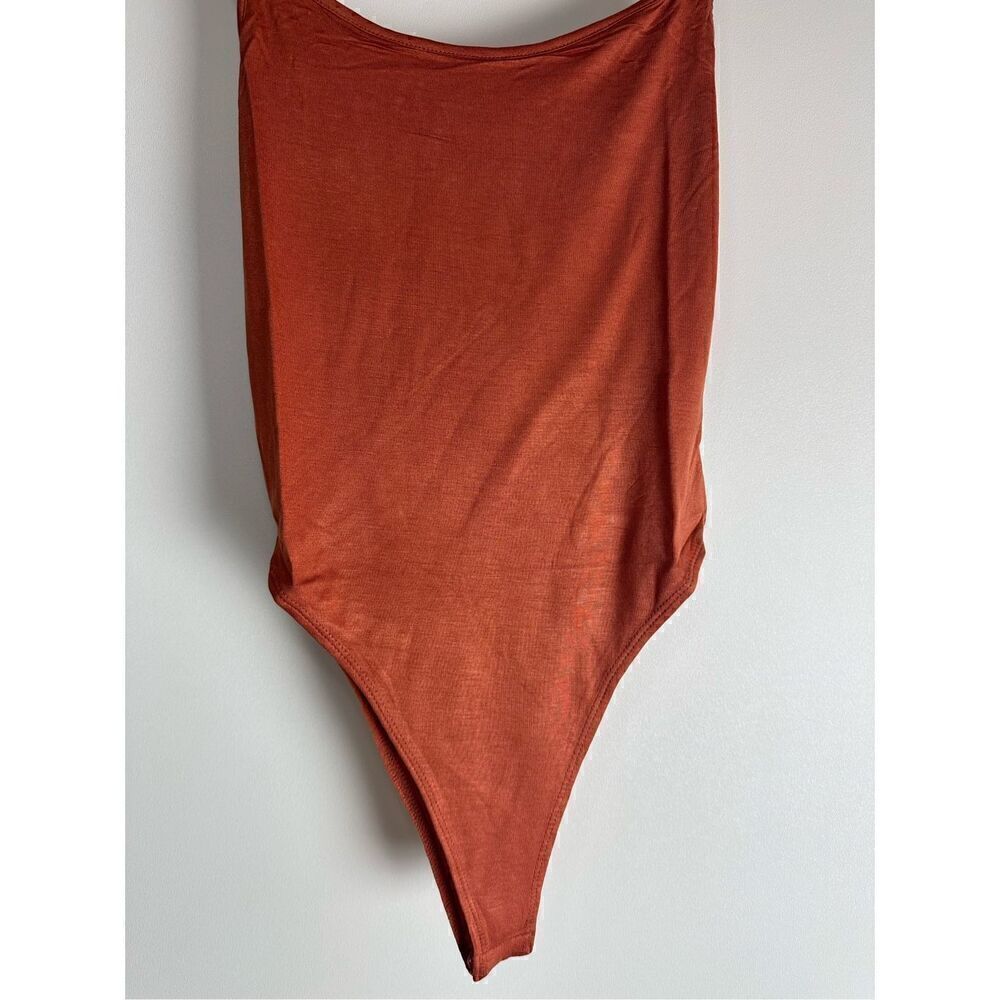 Rust Spaghetti Strap Bodysuit - Picture 3 of 8